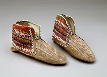 Paar Mokassins, Irokesen, ca. 1830